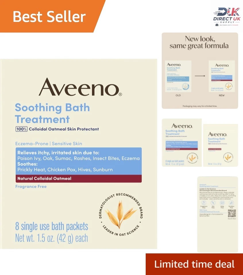 Aveeno Active Naturals Soothing Bath Treatment Fragrance 8 Single Use B