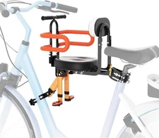 Child Bike Seat - Front Mount, Kids Bike Seat for Adult Bike,Retractable Baby Bi