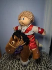 1982 Coleco Cabbage Patch Kids Cowboy Doll With Show Pony W Registration Papers