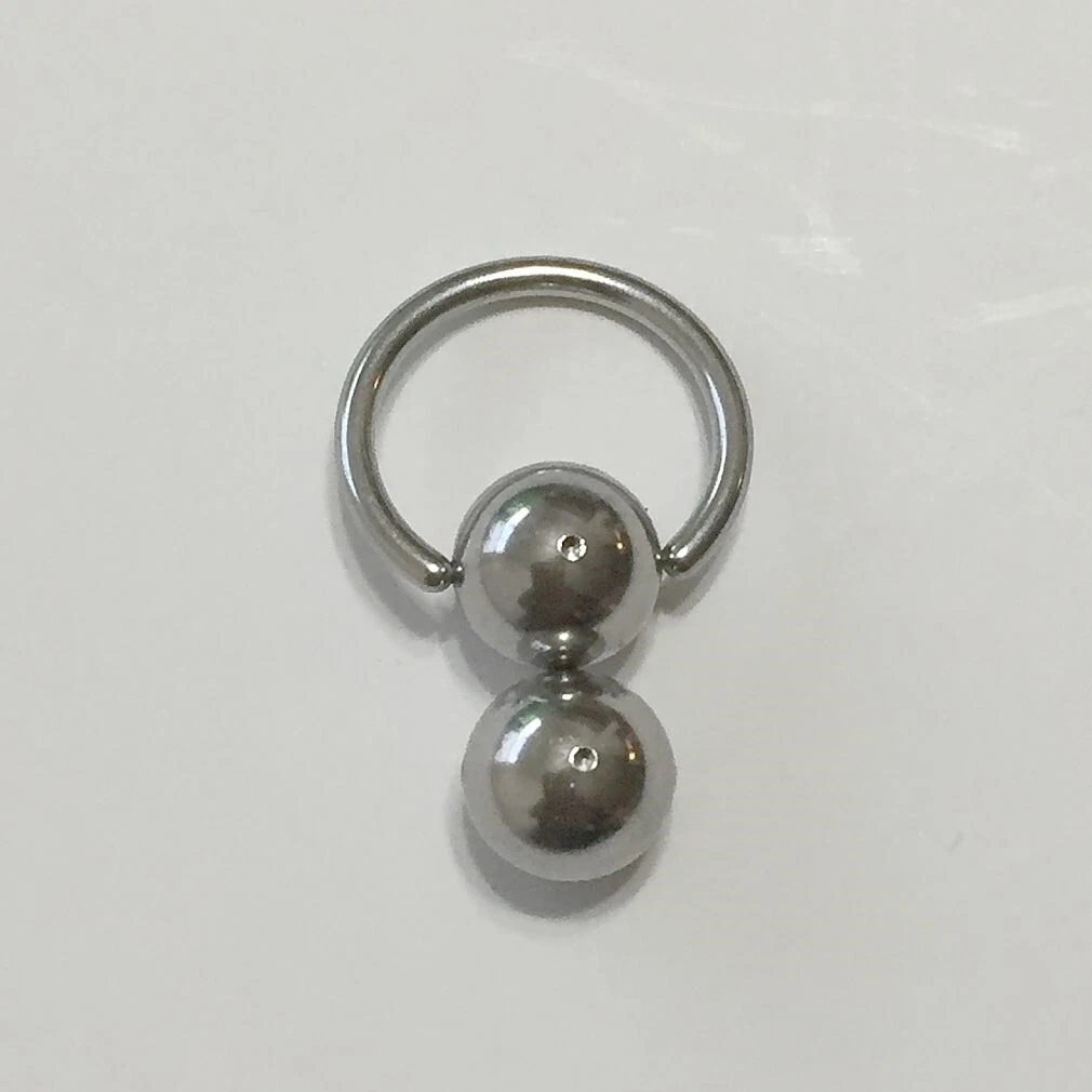 Sterilized Surgical Steel 14 g Double 8 mm Balls CBR for VCH