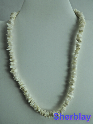 Fashion Jewelry Flat Puka Shell Collar Necklace 16