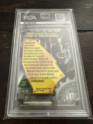 1995 Fleer Marvel Metal #137 Wolverine Alternate M PSA 10 | eBay