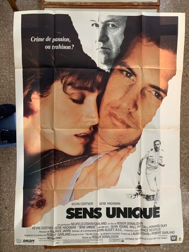 NO WAY OUT, KEVIN COSTNER, MEGA RARE FRENCH EXTRA LARGE 61,5” x 46” 1987 POSTER 