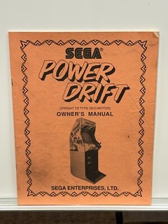 ORIGINAL-SEGA-POWER DRIFT-OWNER'S MANUAL