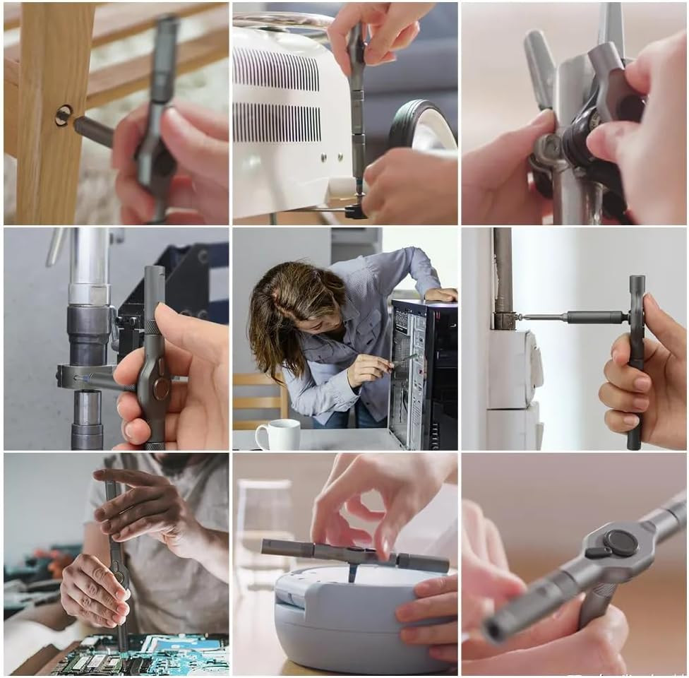 42 in 1 Magnetic Screwdriver Set, DIY Ratchet Screwdriver Set Multi Bit Magnetic