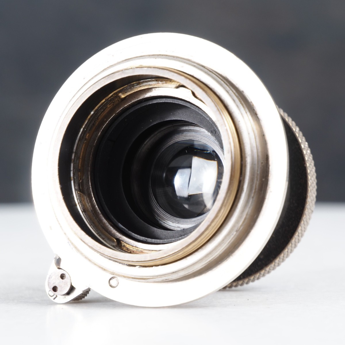 Leica Leitz (Early) 50mm f/3.5 Elmar Nickel L39 Mount Lens Leica Leitz (Early) 50mm f/3.5 Elmar Nickel L39 Mount Lens