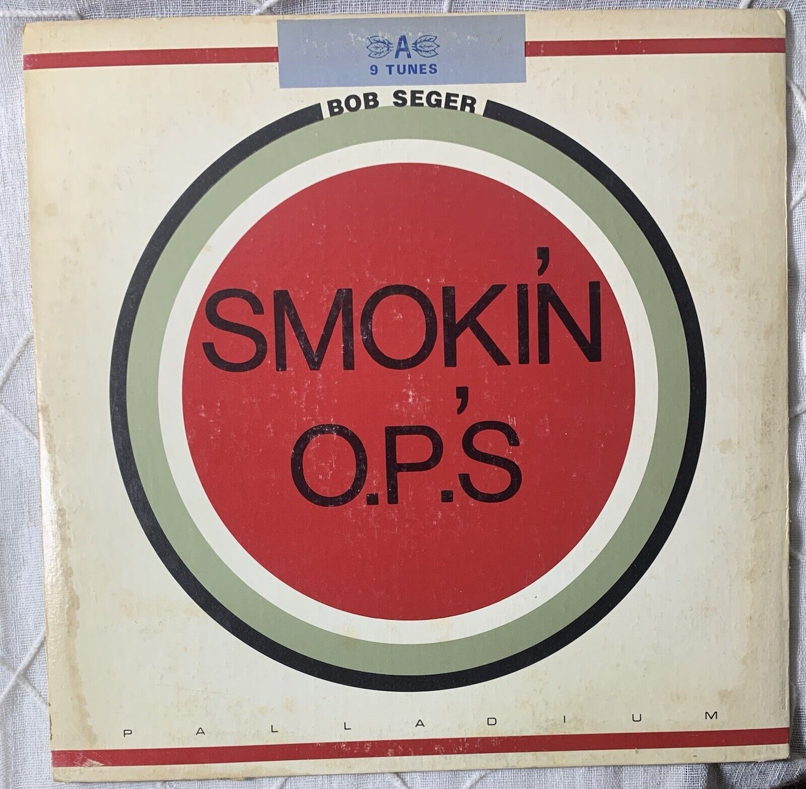 BOB SEGER SMOKIN OP'S LP Vtg Detroit P-1006 1972 vinyl NM Bo Diddley Palladium