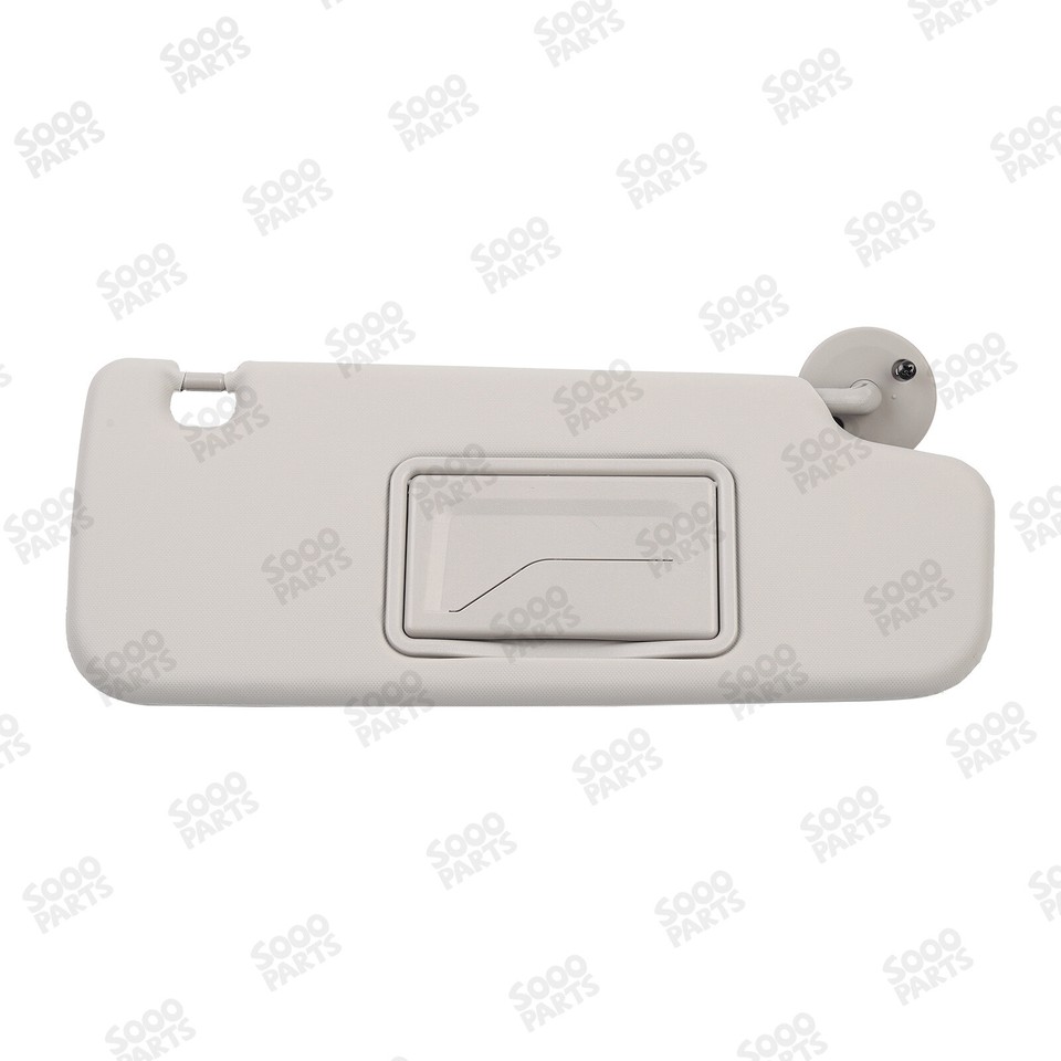 Gray Left Driver Side Sun Visor For 2012-2016 Chevrolet Sonic - With Mirror, Easy Install