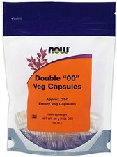 NOW Foods Healthy Foods VCAPS  Double 00 -- 250 Empty Veg Capsules