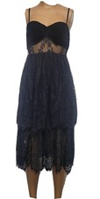 Lulus Women's SMALL Black Lace Dress New Party Formal B36