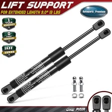 2 Universal Lift Supports Shock Gas Struts w/ Spike Extended Length 9.0" 13 lbs