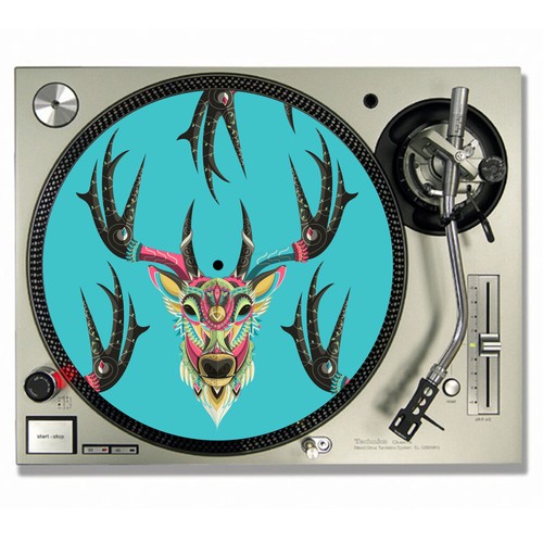 Colourful Stag Turntable / DJ Slipmats Slip Mats (PAIR) eBay
