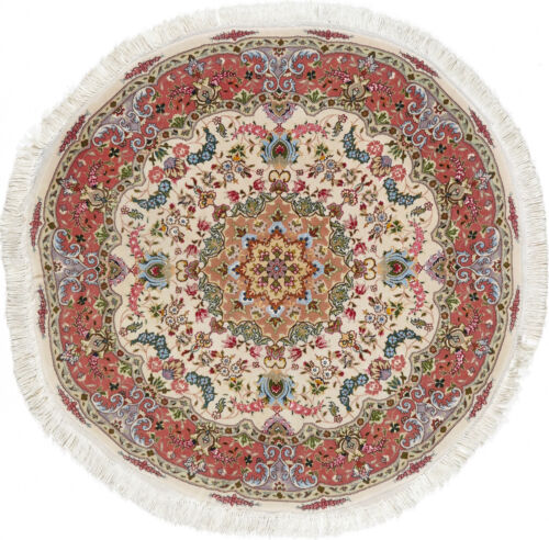Täbriz Teppich Rug Carpet Tapis Tapijt Tappeto Alfombra Orient Perser Art Round - Bild 1 von 1