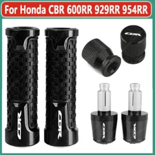 For Honda CBR 125R 600RR 300R 500R Handlebar Grips Handle Bar End Cap Tire Valve