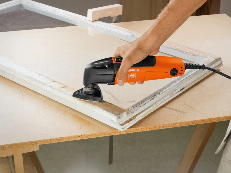 Schleifplatten Set Aufnahme Starlock ungelocht Kunststoff-Trägerplatte Dreiec... - Bild 4 von 4