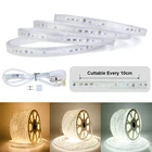 High Voltage AC 220V-240V 2835 LED Strip Lights IP65 Tape Cabinet/Shelf Lights