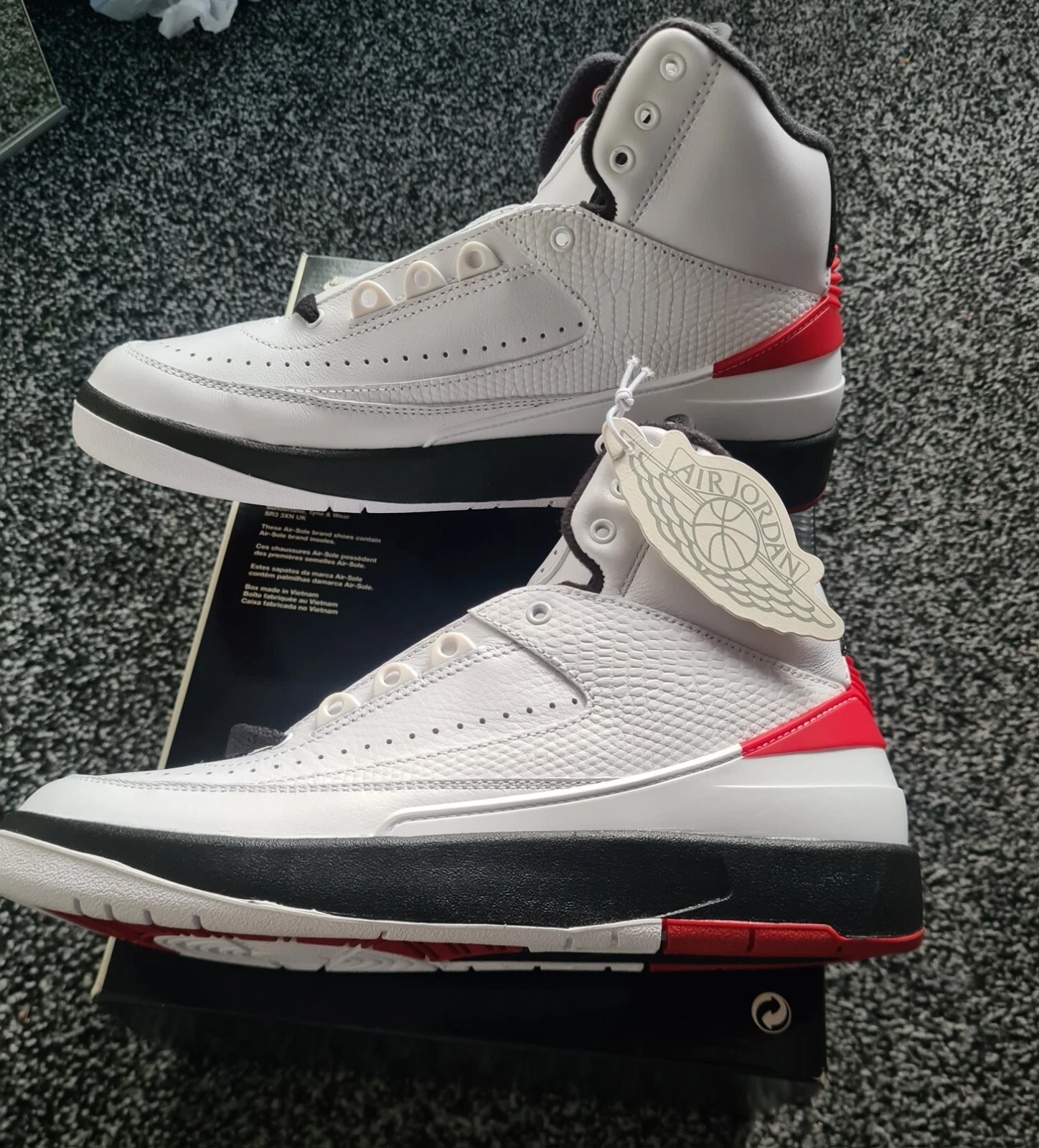 Nike Air Jordan 2 Retro Scarpe da Ginnastica Taglia UK 6 DX2454 106