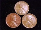 1929 VF, 1929-D Fine and 1929-S Very Fine Lincoln Cents, a (3) Three Coin Lot.