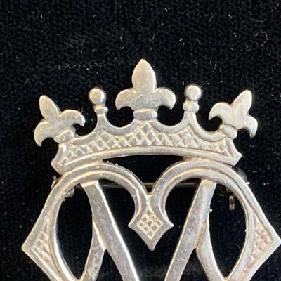 Antique Victorian Scottish Celtic Luckenbooth Thistle Sterling