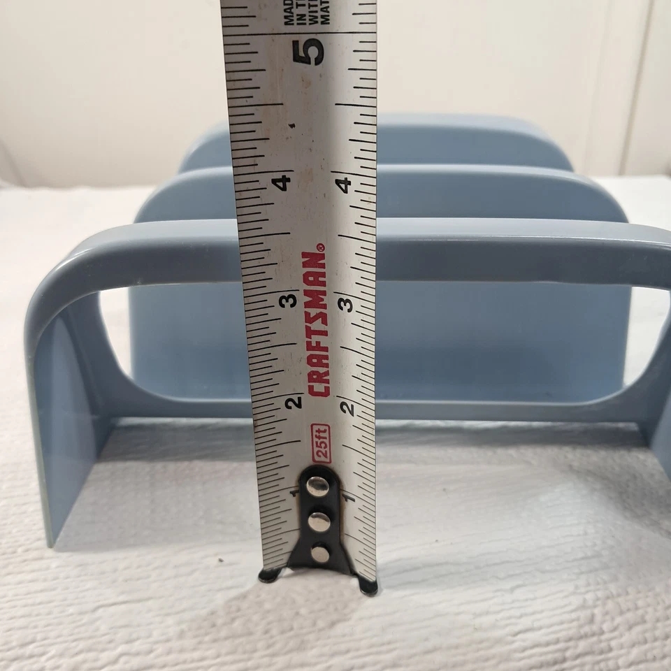 Carrito de ducha de baño Rubbermaid vintage con bandeja de jabón #2820 estante azul polvoriento claro Foto 4 de 4