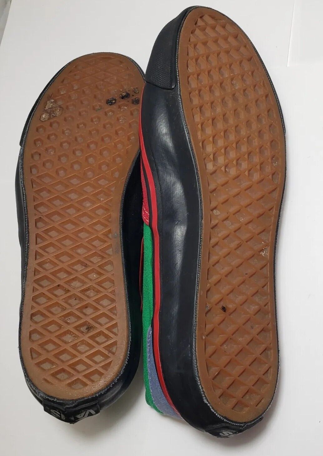 RASTA Vans Low Cut Sneakers Shoe 1990 Reggae Colo… - image 8