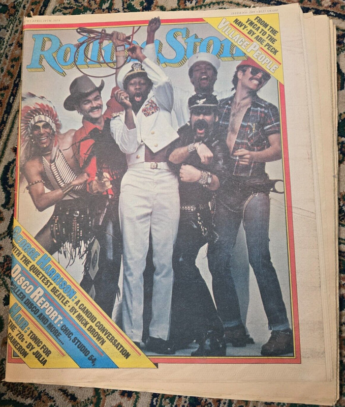 Village People cover Rolling Stone magazine April 19, 1979, Issue 289, Disco