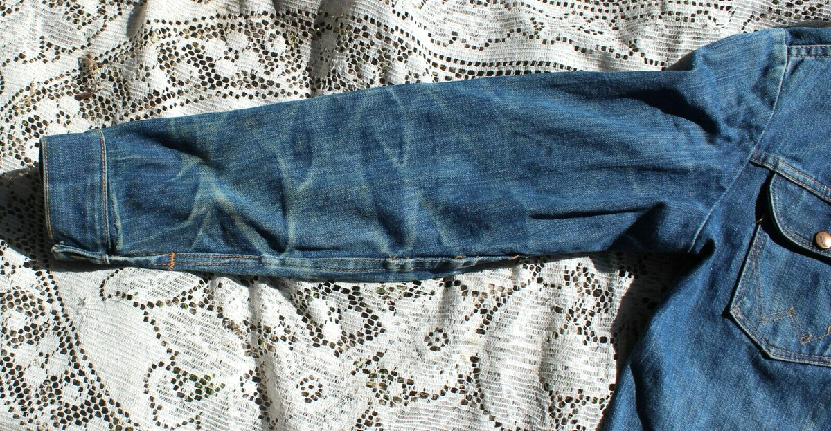 Vintage 1960's / 70's Men's Wrangler Jean Jacket Made In USA Vintage 1960's / 70's Men's Wrangler Jean Jacket Made In USA