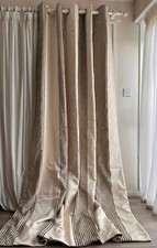 John Lewis made-to-measure Blanket Interlined Curtains Pair 69" wide x 105" drop