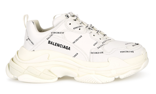 black flat trainer shoes