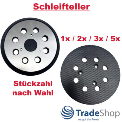 1x-5x Schleifteller für Hitachi SV13YA SV13YB, Milwaukee ROS 125 E Schleifer