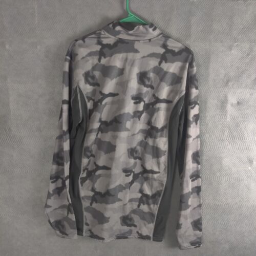 Champion Duo Dry Shirt Men's Sz 2XL Camo Turtleneck Gray Black Long Sleeve - Picture 2 of 10