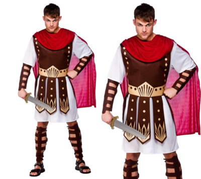 Adult Roman Centurion Outfit Fancy Dress Costume Gladiator Warrior