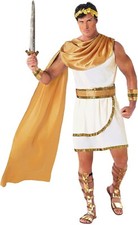 Men s Greek God Costume Zeus Adult Roman Julius Caesar Toga M - 3XL Halloween