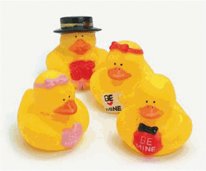 valentine rubber ducks