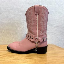 Lil' Durango Little Kid Pink Rhinestone Western Cowgirl Boots Girls Size 1