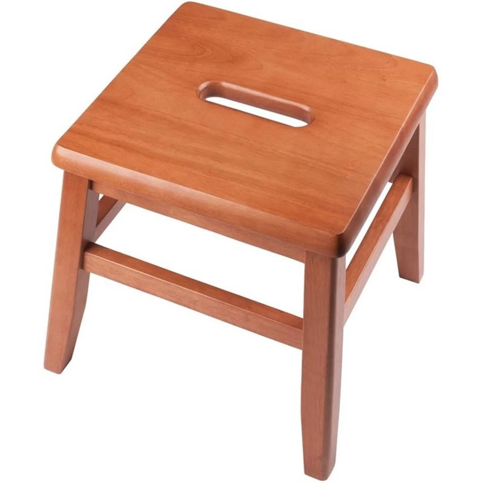 Winsome Kaya Taburete conductor de madera maciza de transición en teca (Juego de 2) Foto 4 de 4