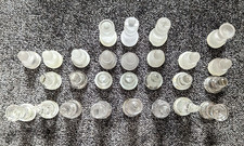 27 Schachfiguren Glas als Ersatzteile - Höhe Bauer 2,1cm, Höhe König 4,5cm