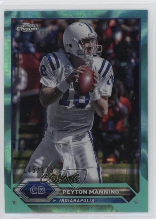 2023 Composite Topps Chrome Aqua Lava Refractor /175 Peyton Manning #11 HOF 0xh3