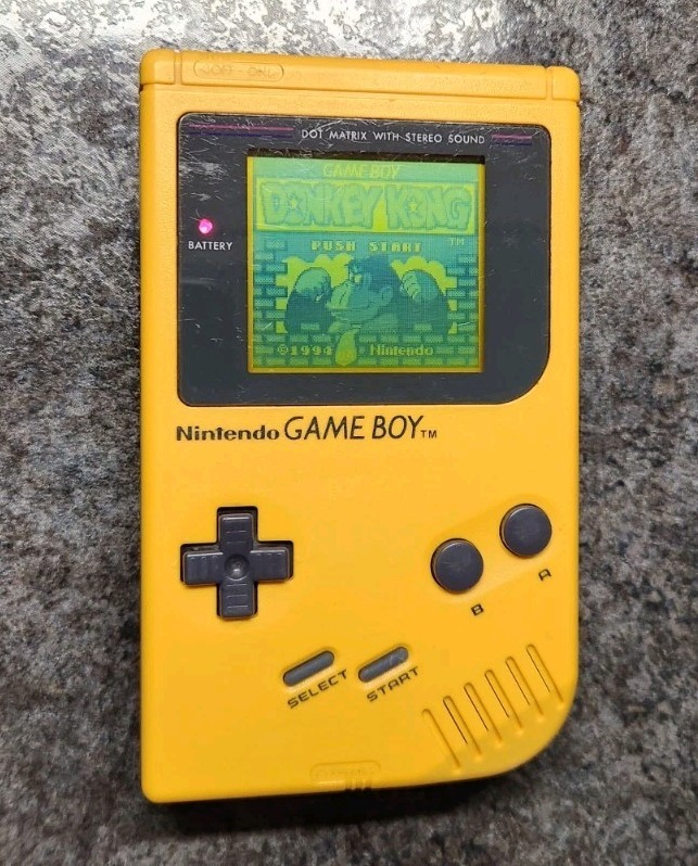 Nintendo Game Boy DMG-01 Console - Yellow Edition - Tested Working Play It Loud