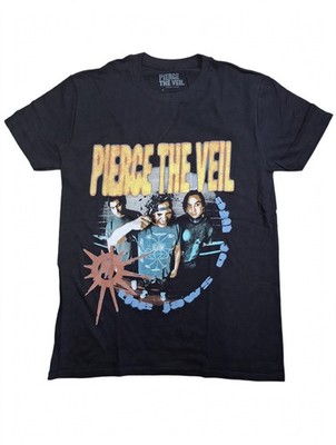 Offizielles PIERCE THE VEIL T-Shirt Shirt Original 100%Baumwolle Unisex Schwarz 