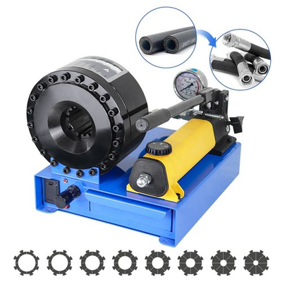 #ad High Pressure Manual Hydraulic Hose Crimper Hose Pipe Crimping With 8 sets Molds $419.00