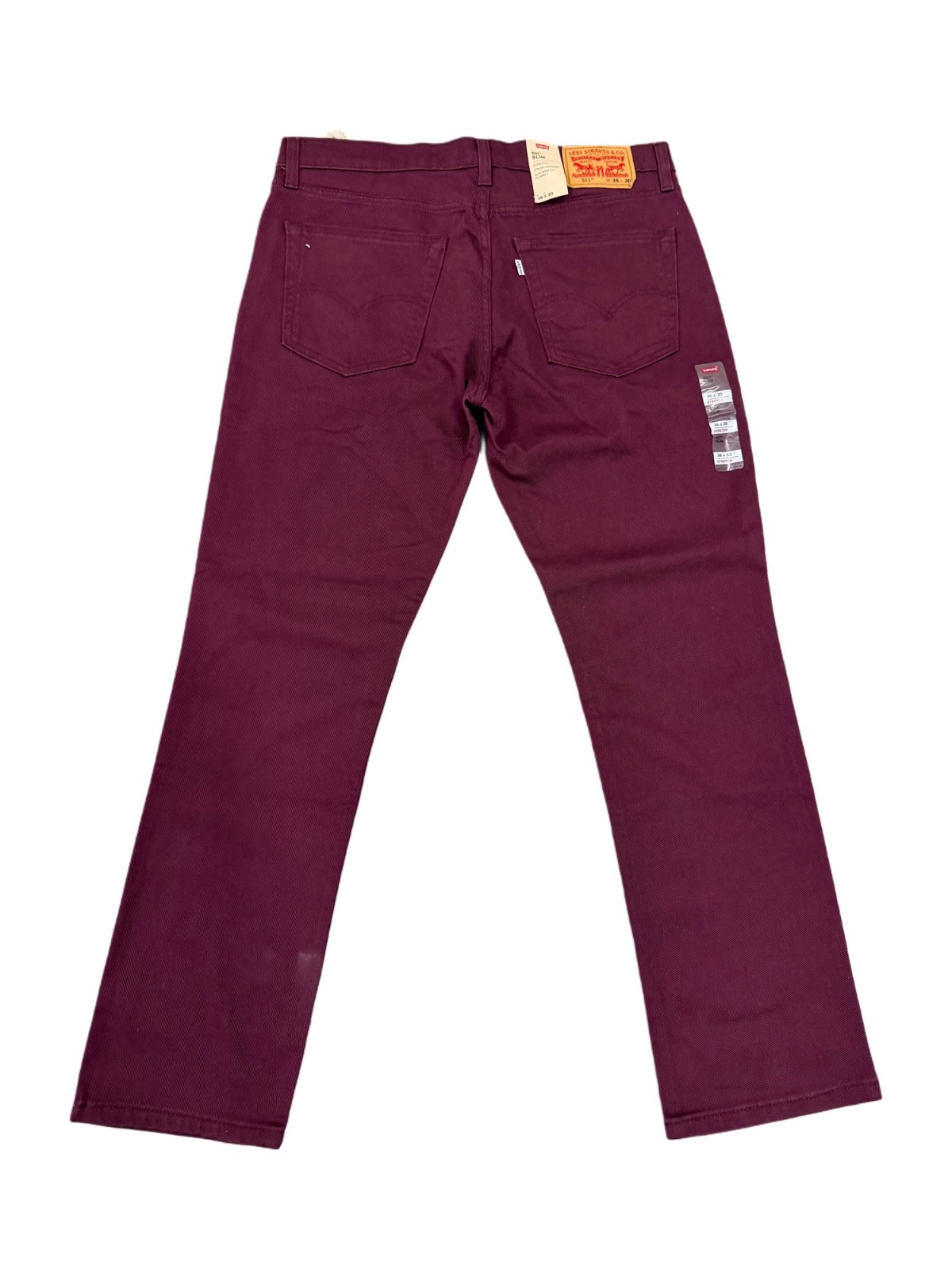 Levi's Men's 511 Slim Fit Jeans Color Burgundy 045113794
