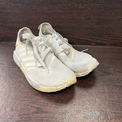 Adidas Men's NMD R1 Running Shoes Size 11 White Boost Mesh Athletic S79166