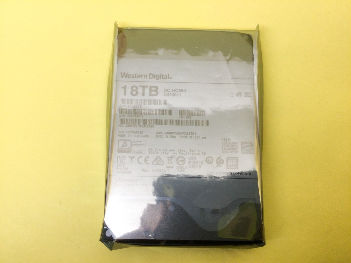 WD Ultrastar DC HC550 18TB 7.2K SATA 6Gb/s 3.5in Enterprise HDD