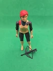 1982 HASBRO GI JOE SCARLETT v1 STRAIGHT ARM FIGURE 100% COMPLETE