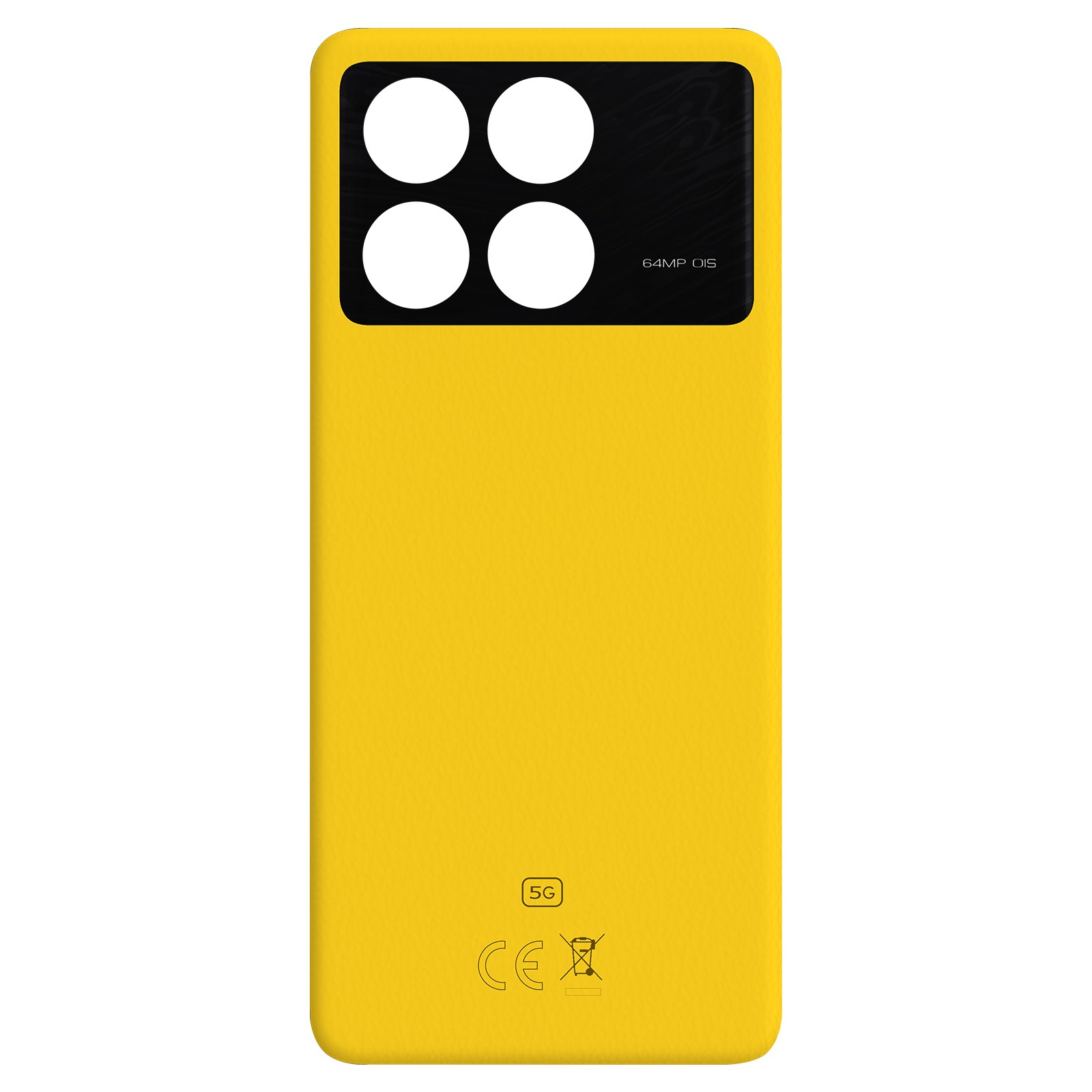 Coque arrière Poco X6 Pro jaune pour retrouver un smartphone comme neuf