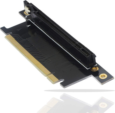 PCIe 3.0 x16 Riser Card 90° Right Angle | PCI Express 16X Extension Cable for GP