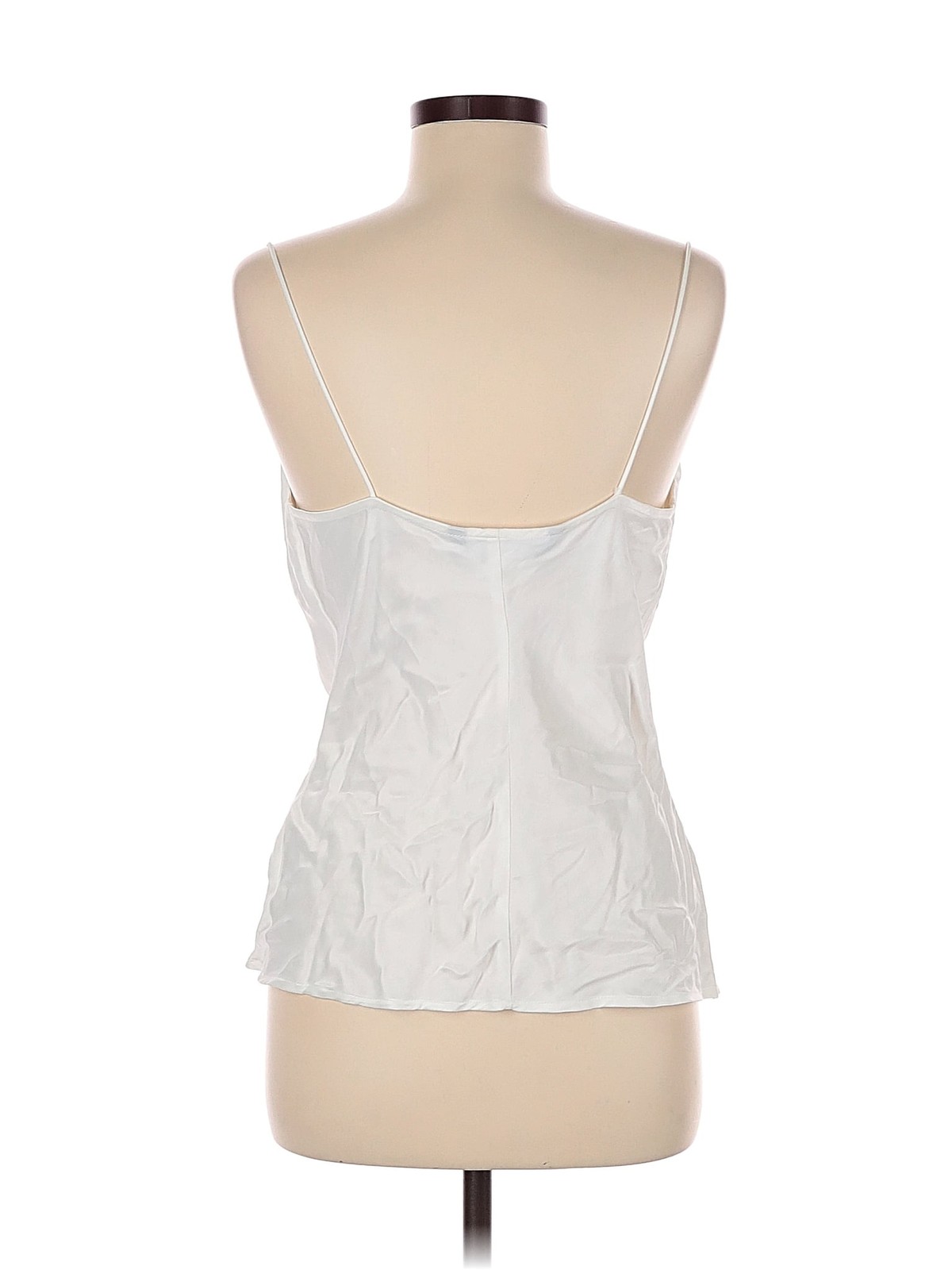 Zara Women Silver Sleeveless Top S thumbnail 2