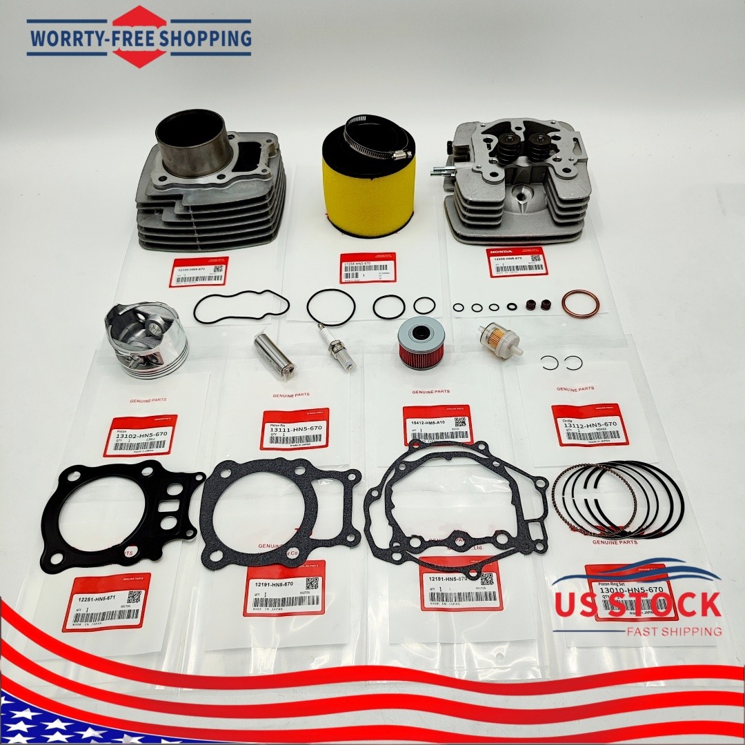 OEM For Honda 00-06 Rancher TRX350 Top End Kit 350cc Cylinder Head Piston Kit US