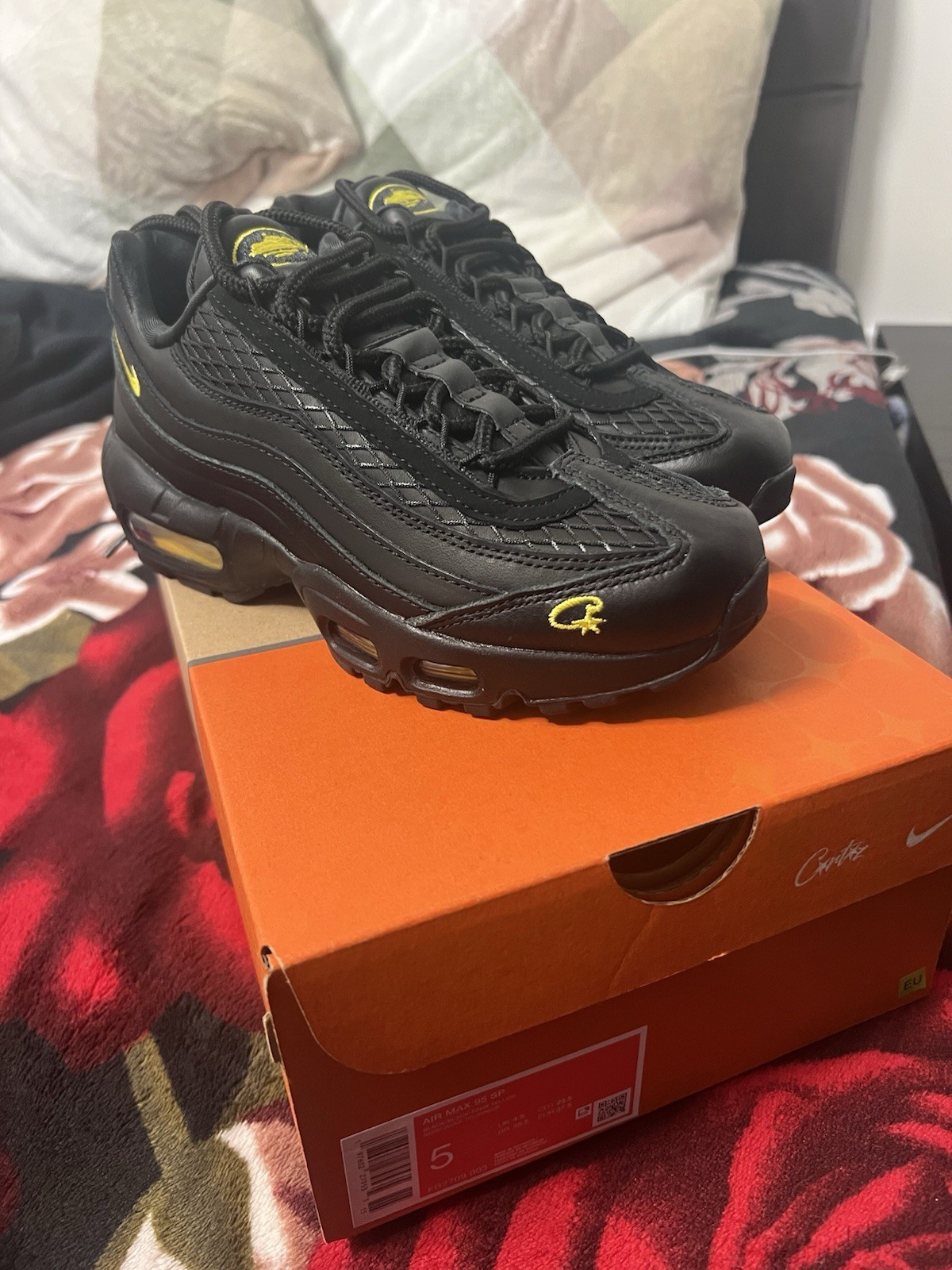 Genuine Corteiz Nike Air Max 95 Honey Black UK 4.5 Brand New In Box 🍯🍯 image 8
